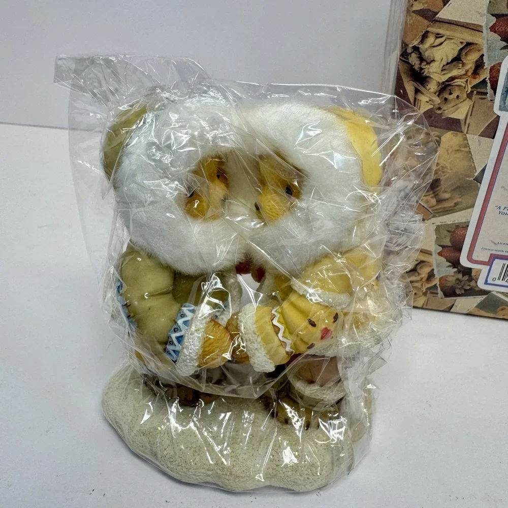 Cherished Teddies Eskimo Bear figurine Norbit and Nyla 1999 Vintage NEW